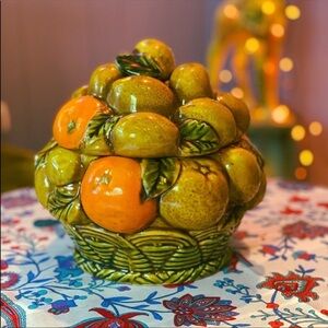 Vintage 1960s 1970s Inarco Japan Lidded Fruit Bowl